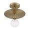 Nuvo Fixture, Semi Flush, 1-Lght, Incandescent, 60W, 120V, A19, Medium Base 60/7244 - alternate 3